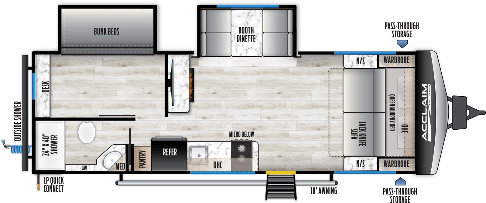 Acclaim 2350BH Floorplan